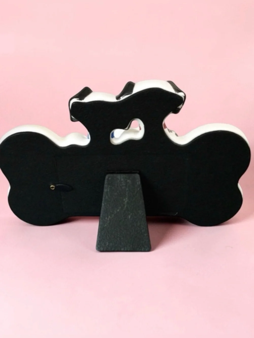 Vintage Disney 102 Dalmatians Bone-Shaped Picture Frame -Domino & Little Dipper